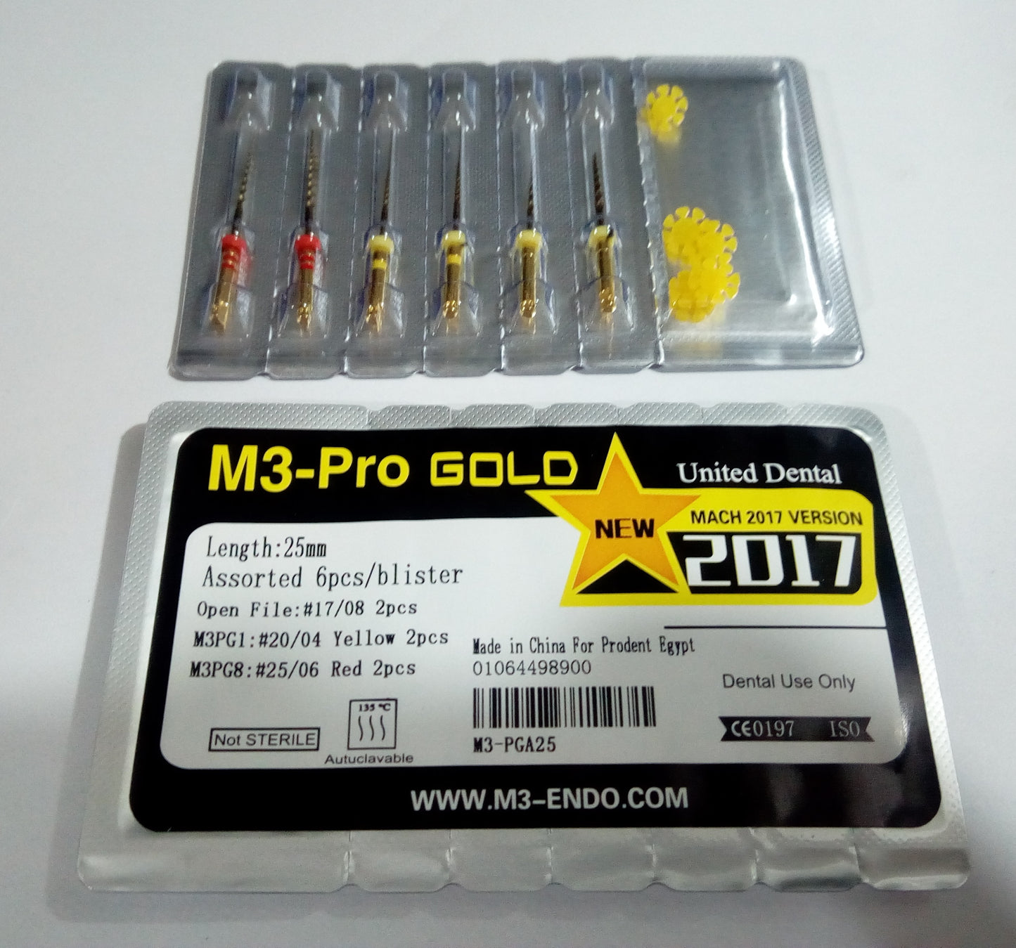 M3-Pro+ Gold Rotary Files Double (6pcs)