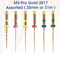 M3-Pro+ Gold Rotary Files 4% (6pcs)