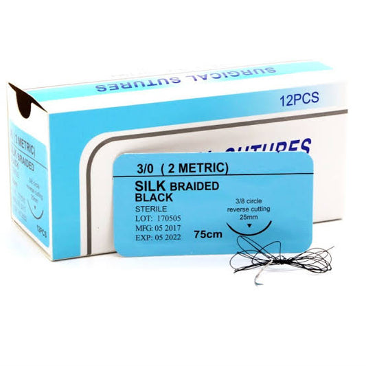 Suture Silk China 12pcs