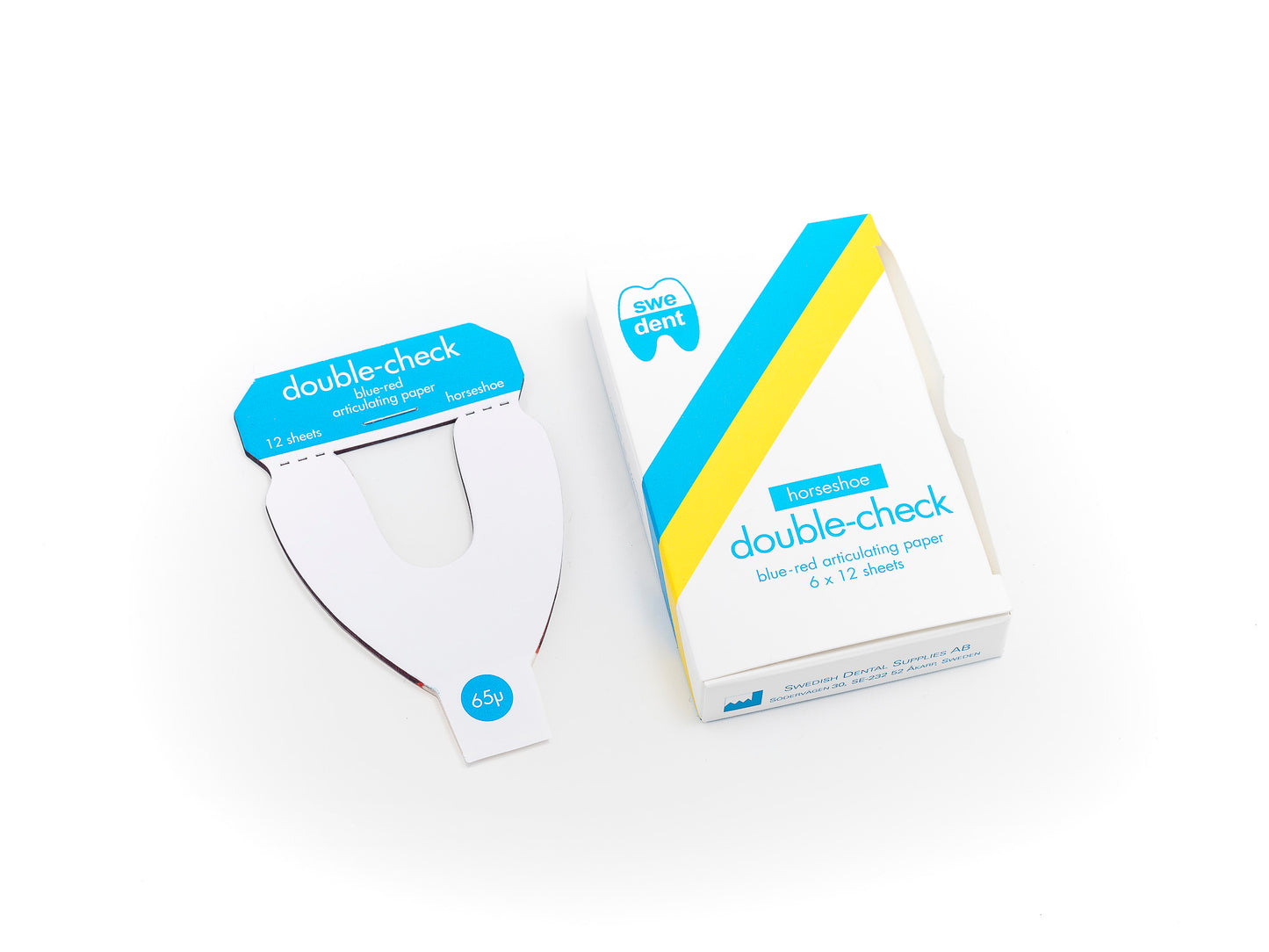 swedent Double check Horseshoe Articulating Paper (6pcs)