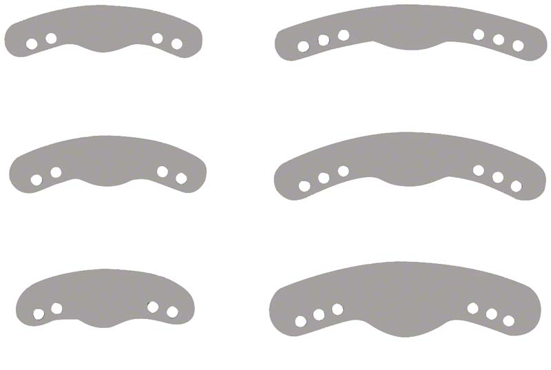 Ivory Matrix bands 3 holes (12pcs)